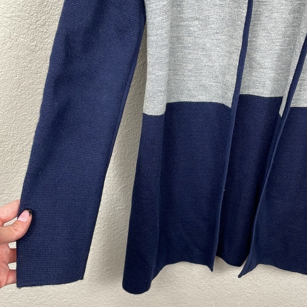 Talbots Wool Blend Color Block Open Front Cardiga… - image 4